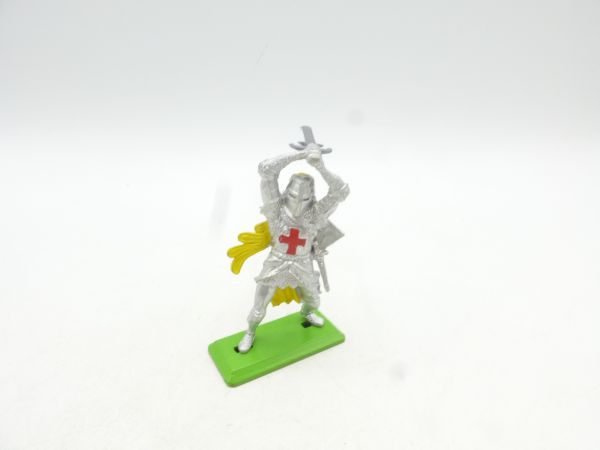 Britains Deetail Knight standing, serrated sword above head