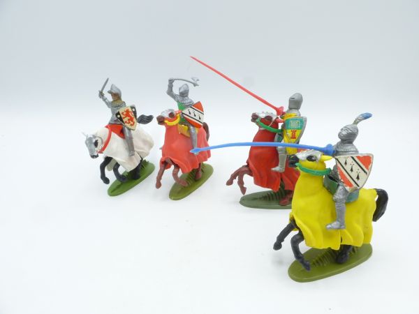 Britains Swoppets Knight riding (4 figures), made in HK - great set