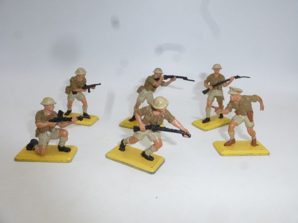 Britains Deetail Set 8th Army (6 figures) - one rifle tip missing