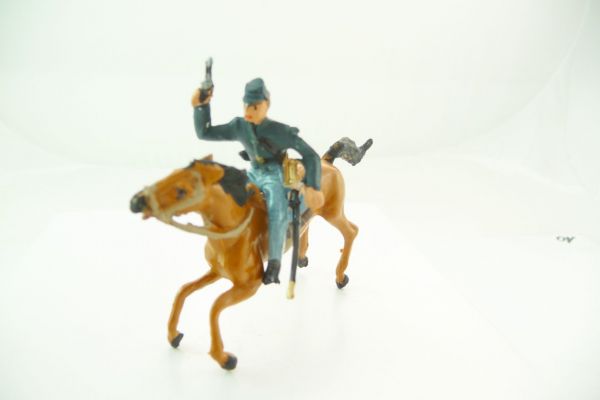 Merten 4 cm Union Army soldier on horseback, firing with pistol in the air