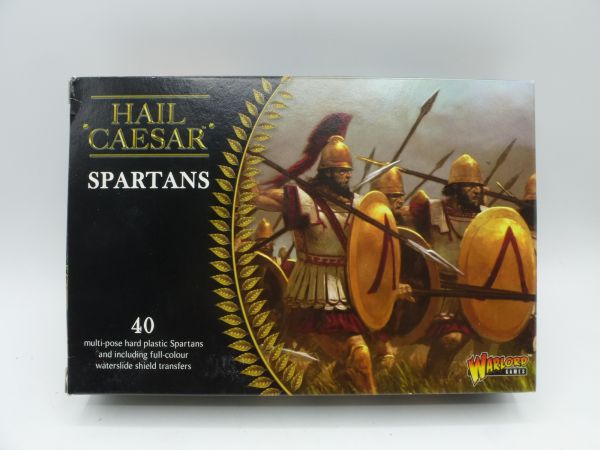 Warlord Games (28 mm) Spartans - orig. packaging, figures not complete / on cast
