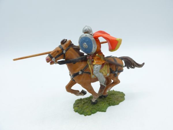 Elastolin 7 cm Lancers with round shield + cape, No. 8867