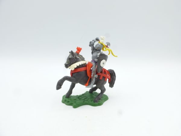 Britains Swoppets Knight riding lunging with battleaxe + shield