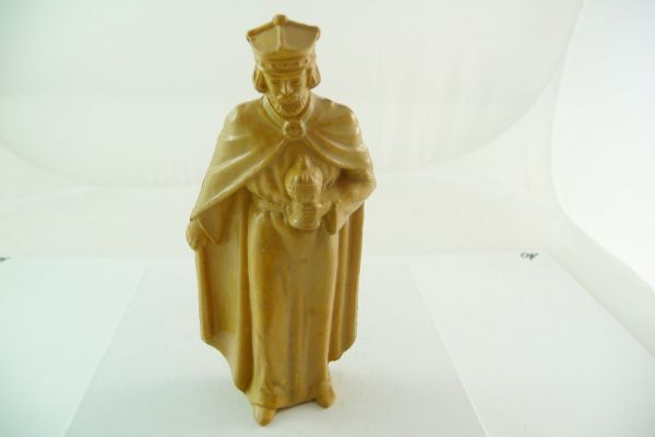 Elastolin 7 cm Nativity figure "King standing", No. 6654 - blank figure, 10 cm size