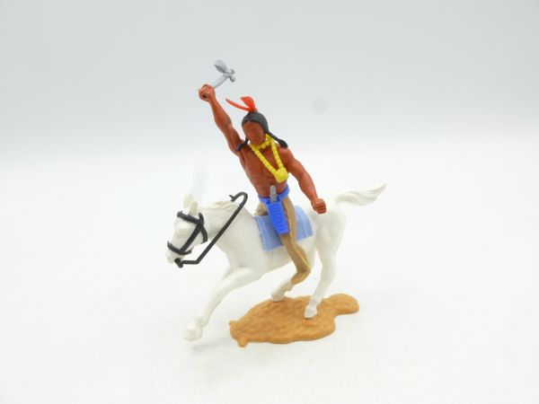 Timpo Toys Indian 3rd version riding striking with tomahawk