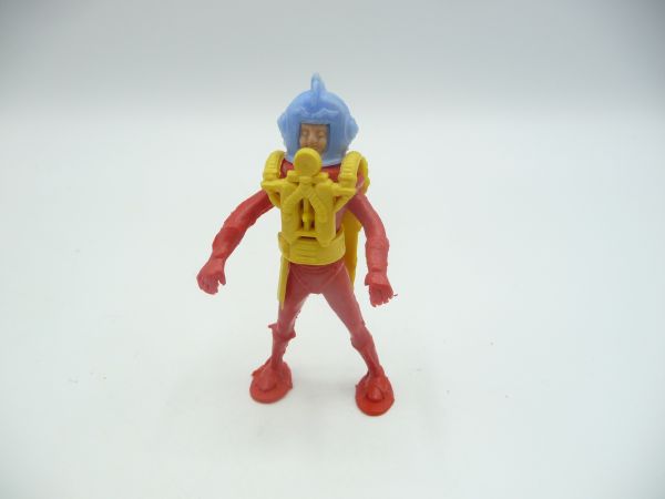 Cherilea Astronaut, rot, gelbe Weste, blauer Helm - frühe Figur