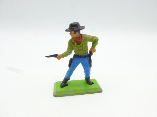 Britains Deetail Cowboy standing, firing and pulling pistol - rare