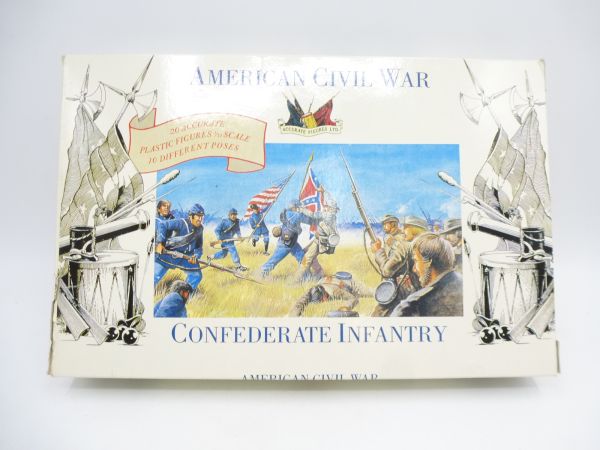 Accurate Figures 1:32 ACW Confederate Infantry, No. 3203 - orig. packaging, complete