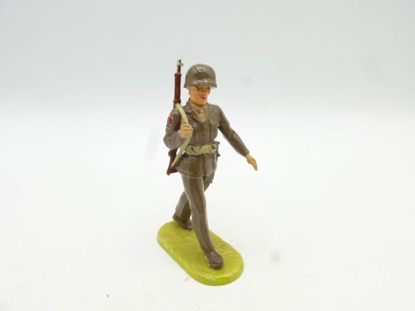 Elastolin 7 cm Soldat marschierend, Gewehr geschultert, Bem. 2