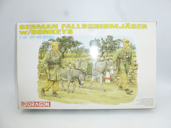 Dragon 1:35 German Fallschirmjäger w/Donkeys, No. 6077 - orig. packaging
