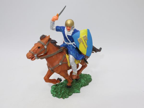 Elastolin 7 cm Norman with sword on horseback, No. 8857 - brand new
