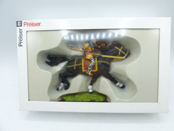 Preiser 7 cm Norman with axe on horseback, No. 8854 - orig. packaging, brand new
