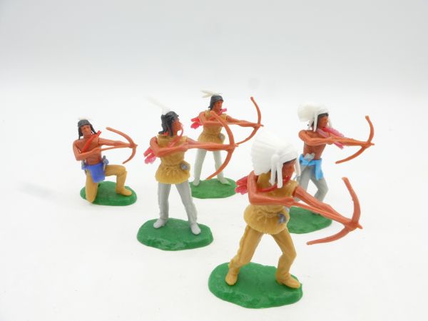 Elastolin 5,4 cm 5 Indians (archers)