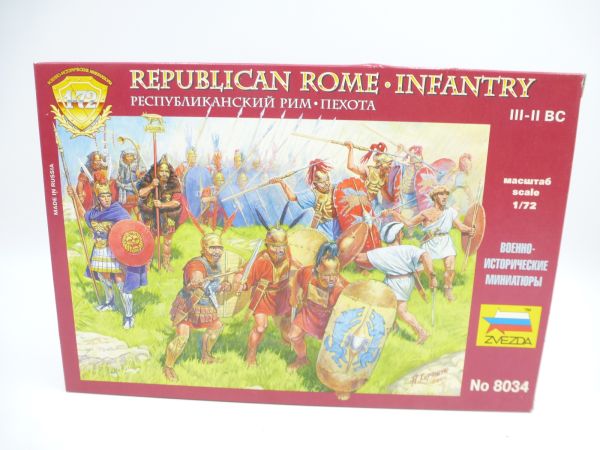 Zvezda 1:72 Republican Rome, Infantry, No. 8034 - orig. packaging