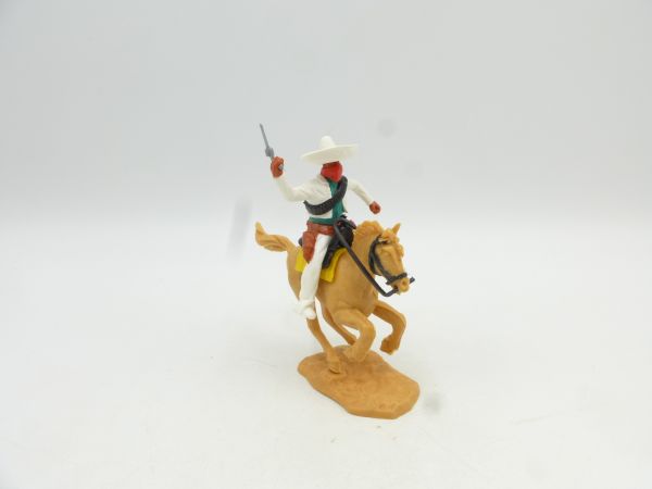 Timpo Toys Mexican bandit riding white/green, red mask