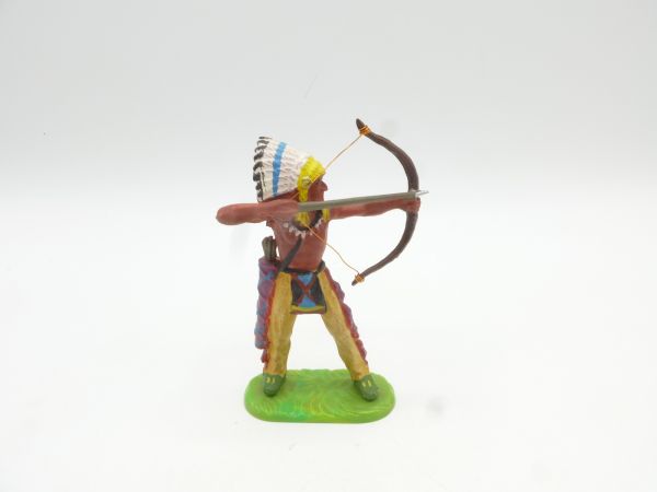 Elastolin 7 cm Indian standing with bow, No. 6829