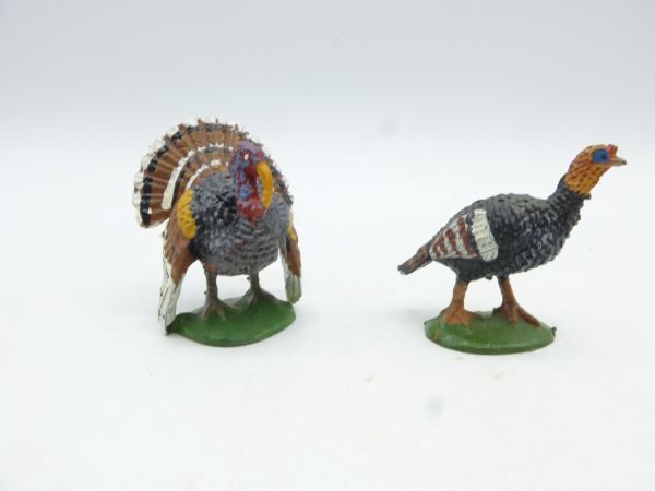 Elastolin Turkey hen with turkey - 1 x original price tag