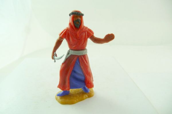 Timpo Toys Arab standing with dagger, red - lower part red/blue