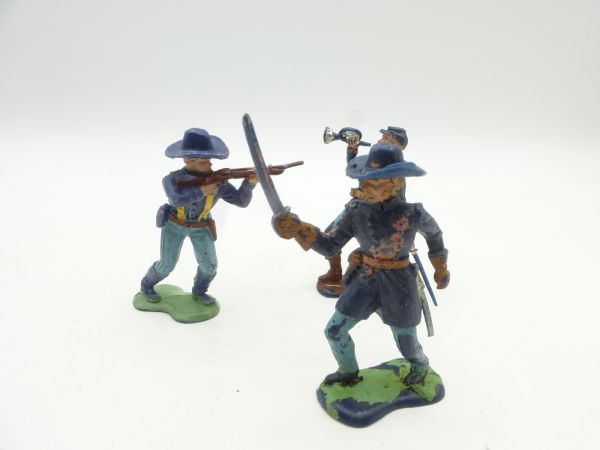 Crescent Toys Set of 3 Union Army soldiers - see photos
