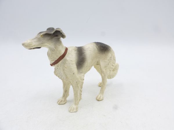 Elastolin Masse Greyhound, white/grey