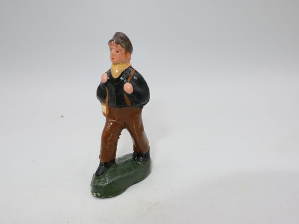 Boy with backpack, size approx. 6 cm