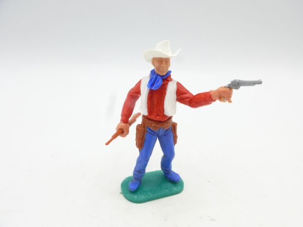 Timpo Toys Cowboy 2. Version stehend mit Pistole + Gewehr
