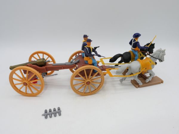 Plasty Cannon train / gun carriage with Northerners incl. bullets on sprue