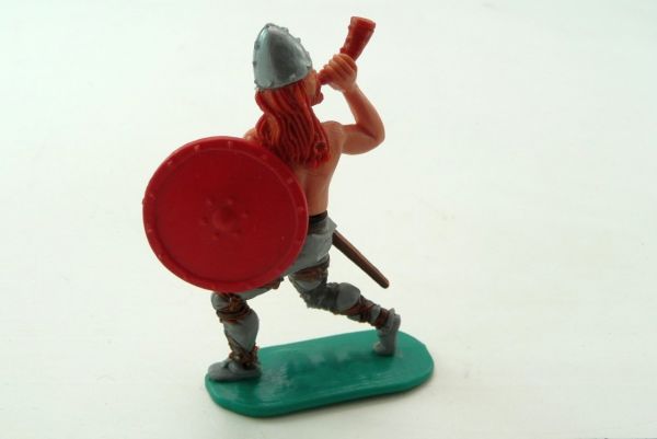 Timpo Toys Viking / horn blower with rare red (original) shield
