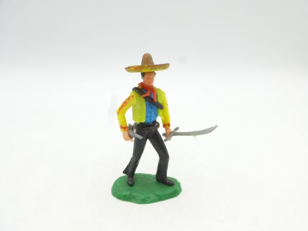 Elastolin 5,4 cm Mexican standing with pistol + scimitar