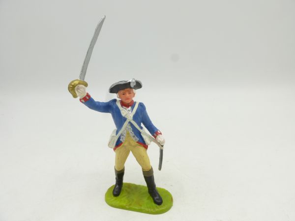 Elastolin 7 cm Prussia: Officer storming with sabre, No. 9160
