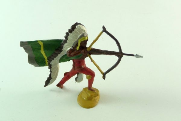 Merten Indian running with cape, shooting with bow