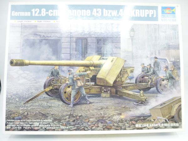 Trumpeter 1:35 German 12.8 cm cannon 43 resp. 44 KRUPP, No. 02317