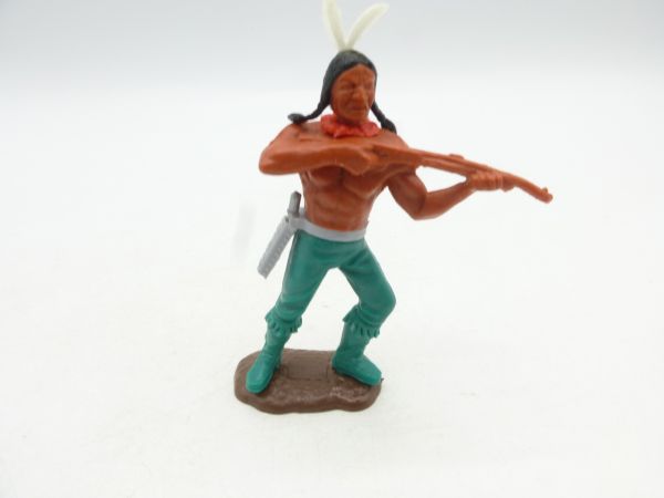Timpo Toys Indianer 3. Version stehend Gewehr schießend