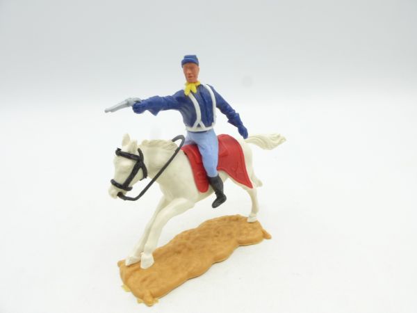 Timpo Toys Union Army soldier 2nd version on horseback, soldier with pistol