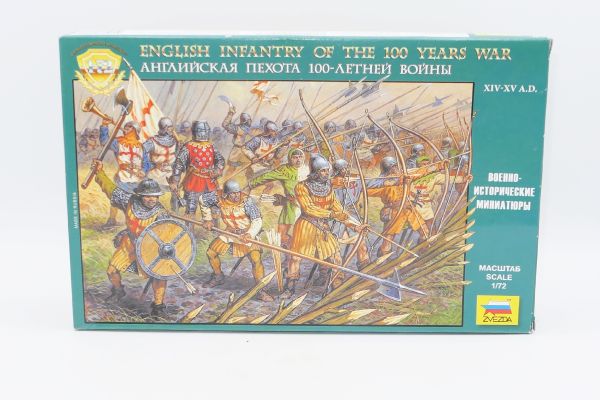 Zvezda 1:72 English Infantry of the 100 Years War, Nr. 8060 - OVP, am Guss