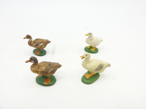 Elastolin 4 ducks, No. 3855 - top condition