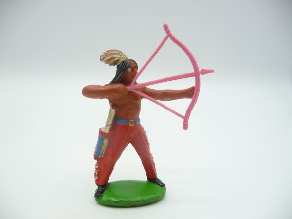 Indianer stehend mit losem Bogen (rosa)