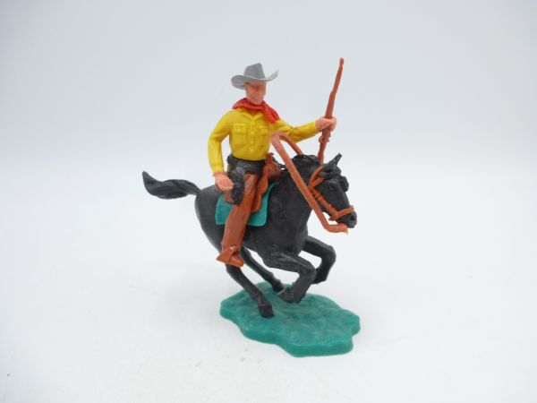 Timpo Toys Cowboy 2. Version reitend mit Gewehr