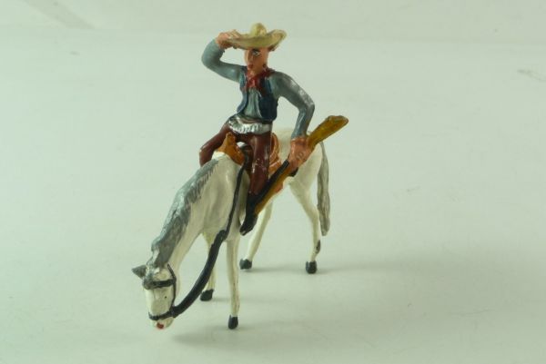 Merten Cowboy on horse, peering - nice painting