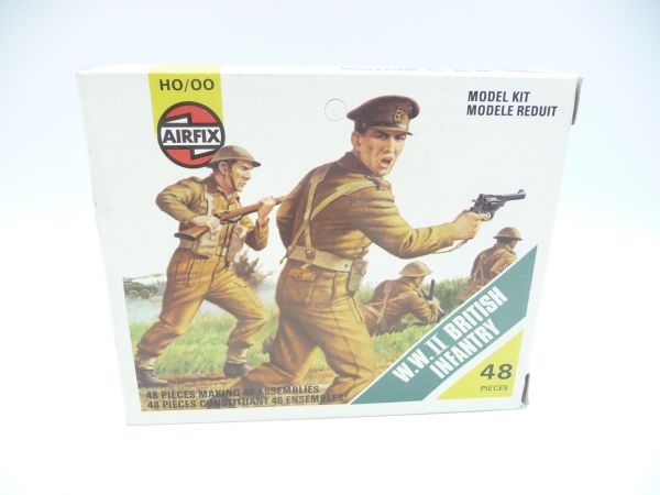 Airfix 1:72 WW II British Infantry, No. 01703-5 - figures on cast, box brand new