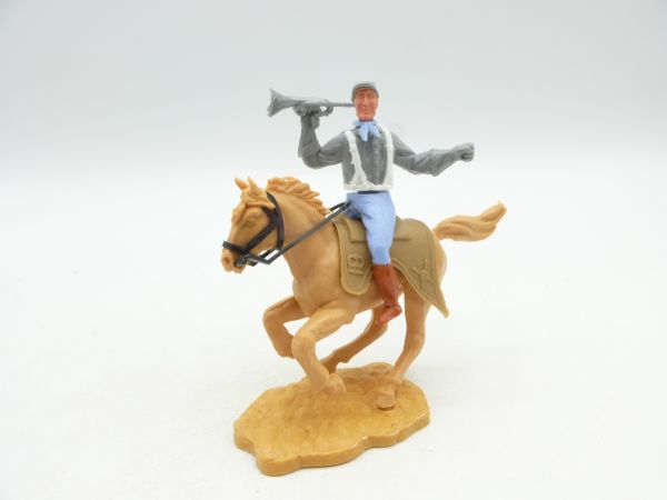 Timpo Toys Southerner 2nd version on horseback with trumpet