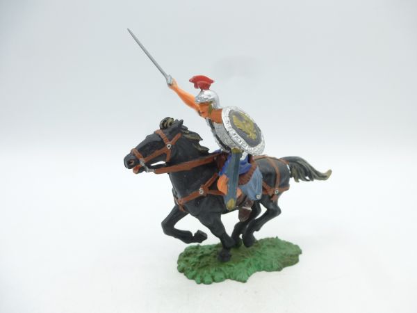 Elastolin 7 cm Roman horseman attacking with sword, No. 8459