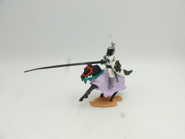 Timpo Toys Visor knight / lancer white/black, black lance