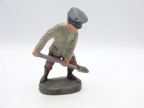 Elastolin compound Railwayman with coal shovel, 10 cm series