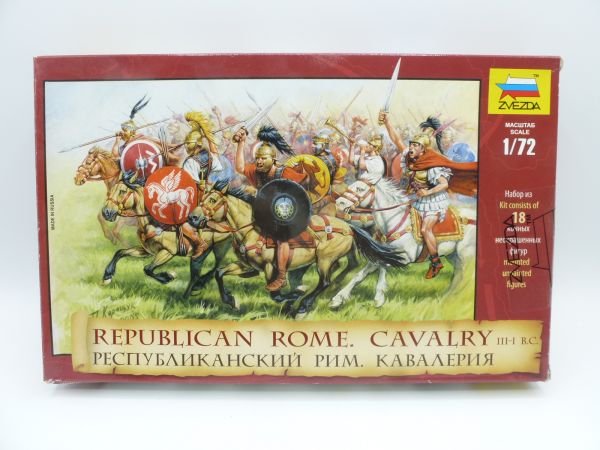 Zvezda 1:72 Republican Rome Cavalry, No. 8030 - orig. packaging, on cast