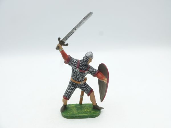 Preiser 7 cm Bayeux Normanne mit Schwert + Schild - frühe Figur