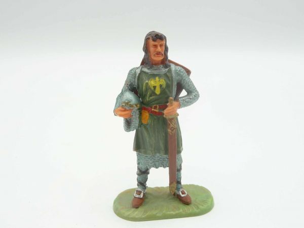 Elastolin 7 cm Ritter Gawain, Nr. 8802 - tolle Bemalung