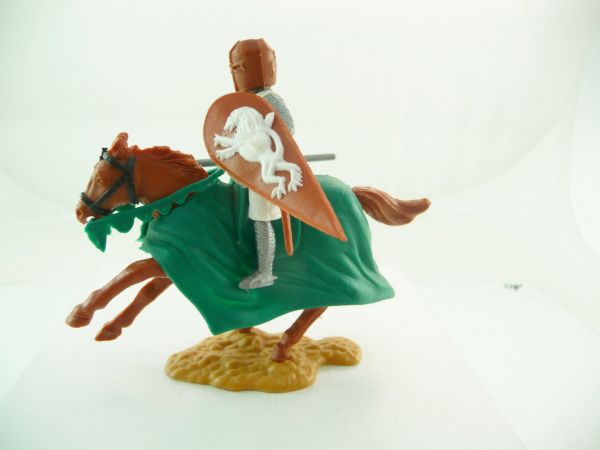 Timpo Toys Medieval knight riding rare shield