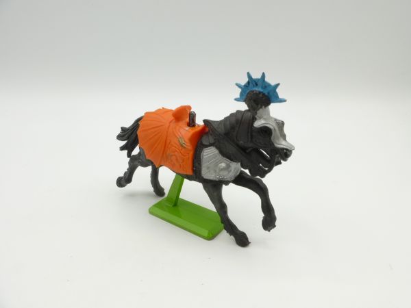 Britains Deetail Great knight horse with rare orange saddle blanket
