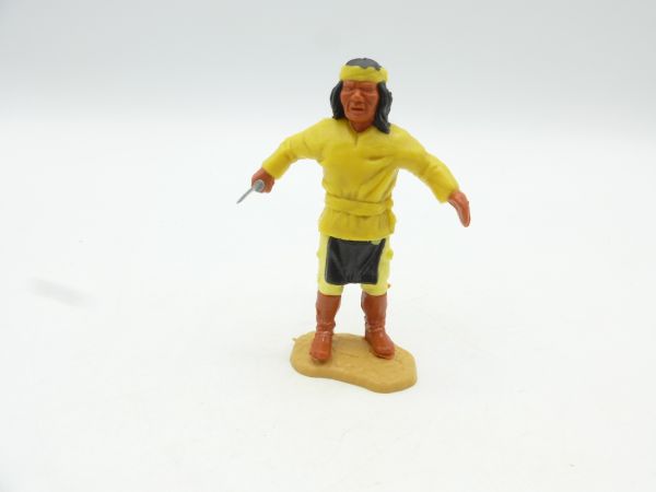 Timpo Toys Apache stehend, gelb mit seltenem Unterteil
